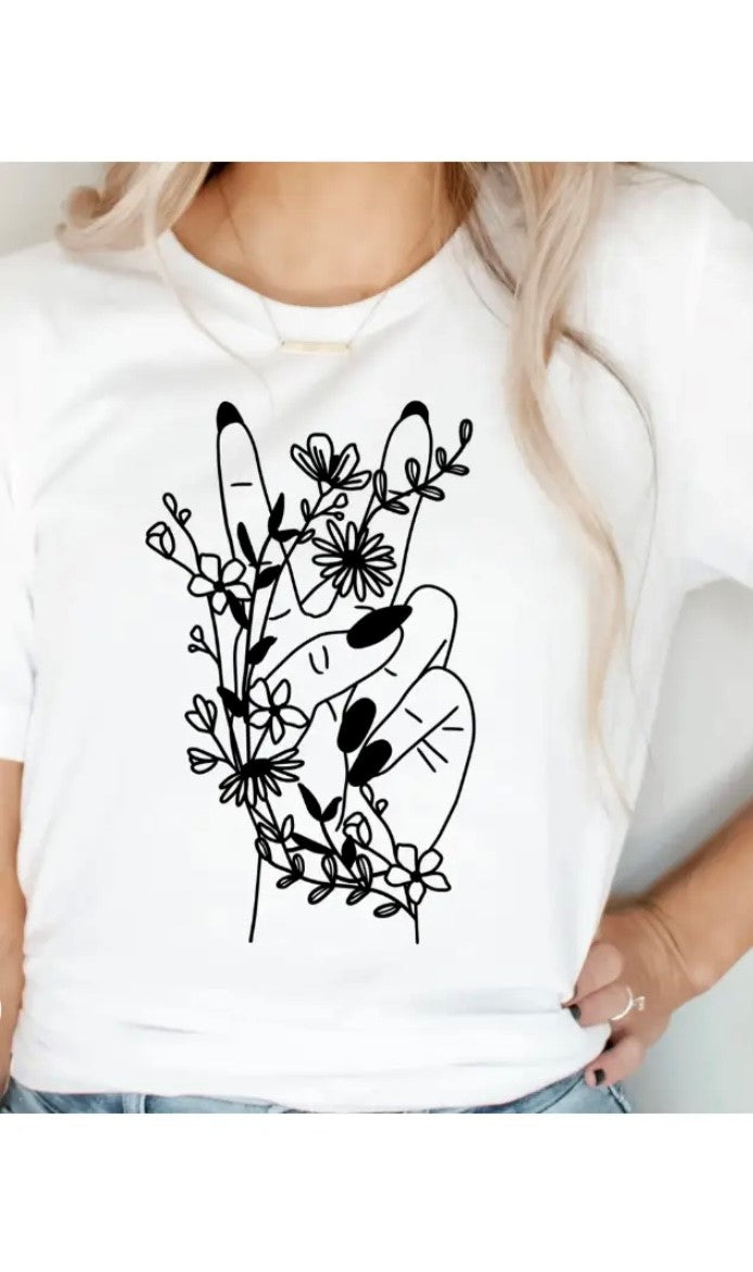 Peace & Plant Love Graphic Tee